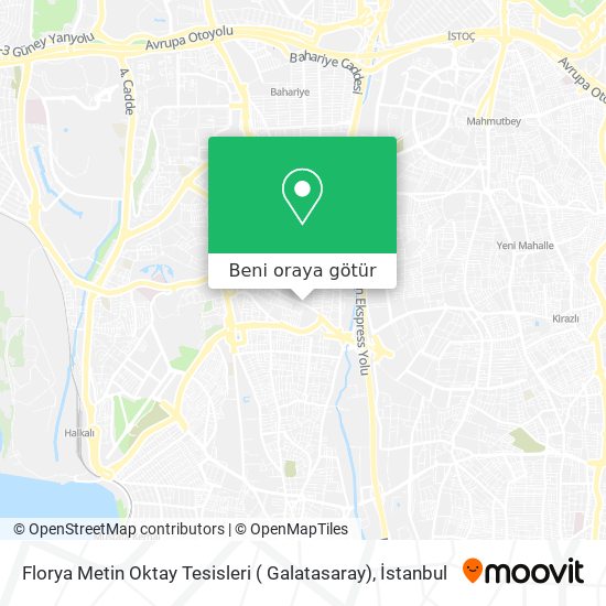 Florya Metin Oktay Tesisleri ( Galatasaray) harita