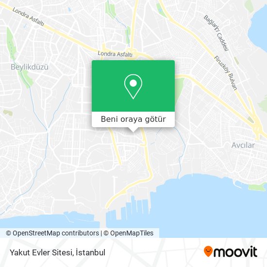 Yakut Evler Sitesi harita