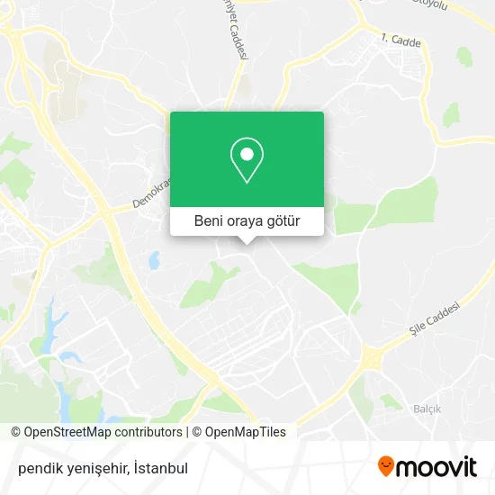 pendik yenişehir harita
