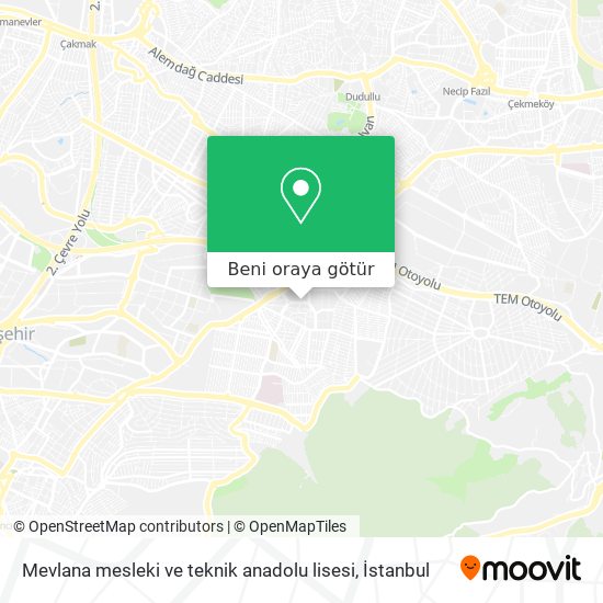 Mevlana mesleki ve teknik anadolu lisesi harita