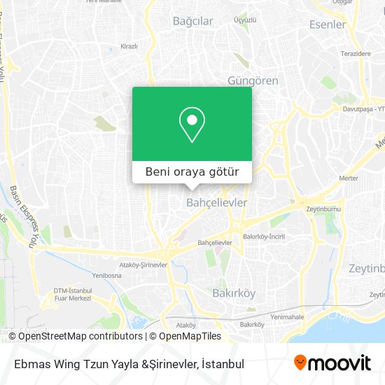 Ebmas Wing Tzun Yayla &Şirinevler harita