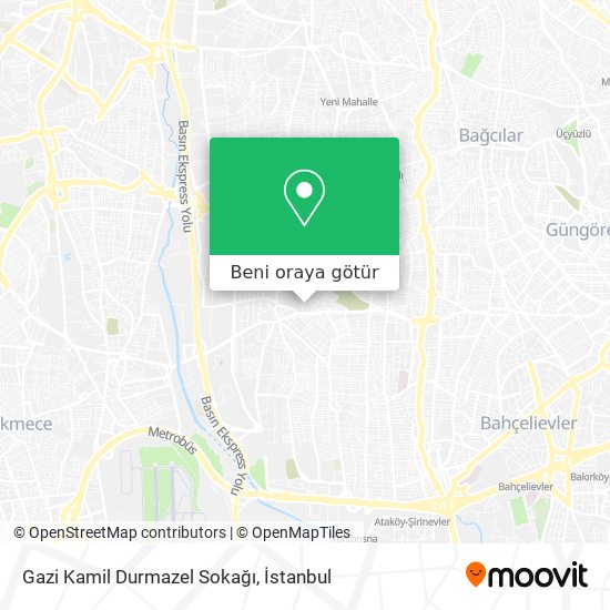 Gazi Kamil Durmazel Sokağı harita