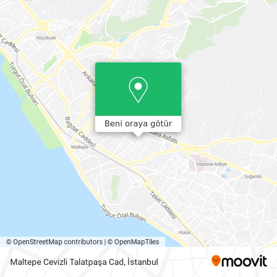 Maltepe Cevizli Talatpaşa Cad harita