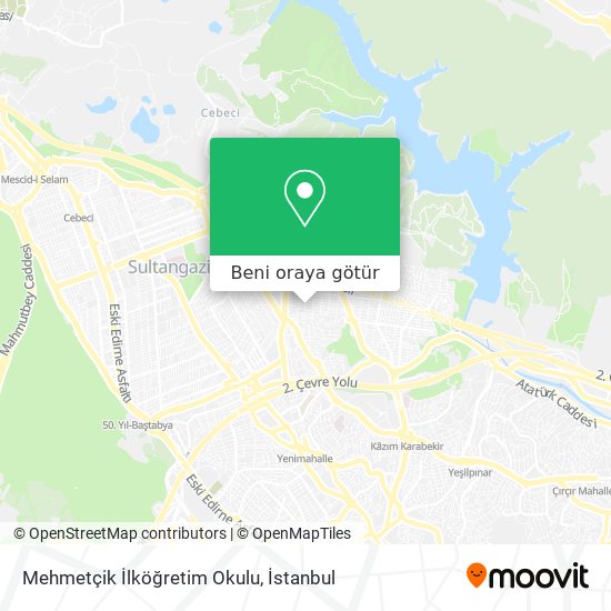 Mehmetçik İlköğretim Okulu harita