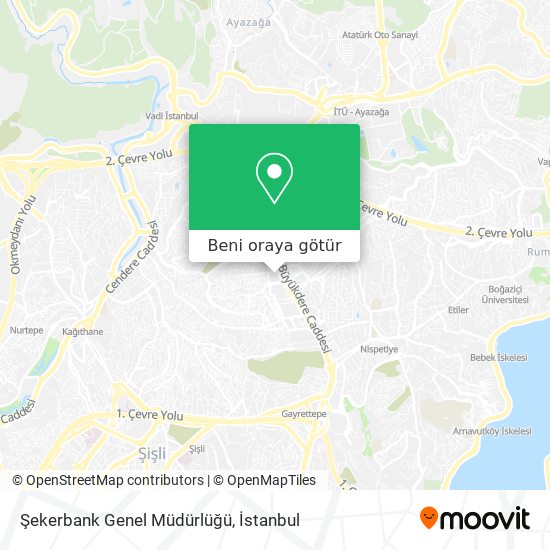 Şekerbank Genel Müdürlüğü harita