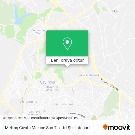 Mettaş Civata Makine San.Tic.Ltd.Şti. harita