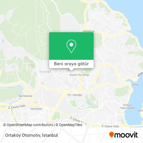 Ortaköy Otomotiv harita