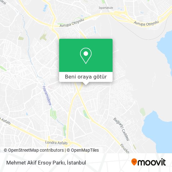Mehmet Akif Ersoy Parkı harita