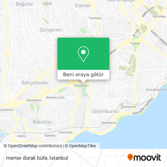 merter durak büfe harita