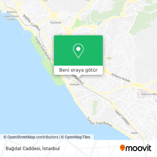 Bağdat Caddesi harita