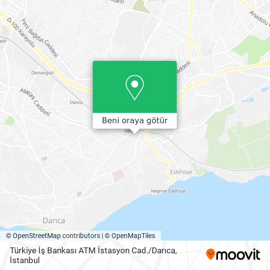 Türkiye İş Bankası ATM İstasyon Cad. / Darıca harita