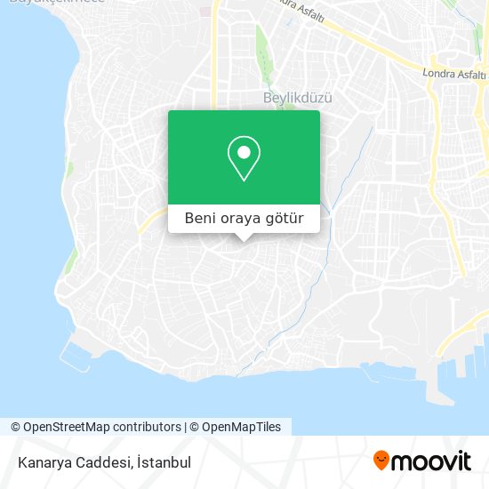 Kanarya Caddesi harita