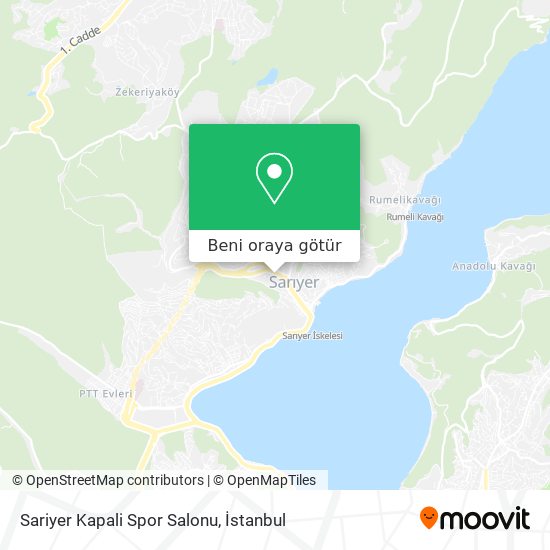 Sariyer Kapali Spor Salonu harita