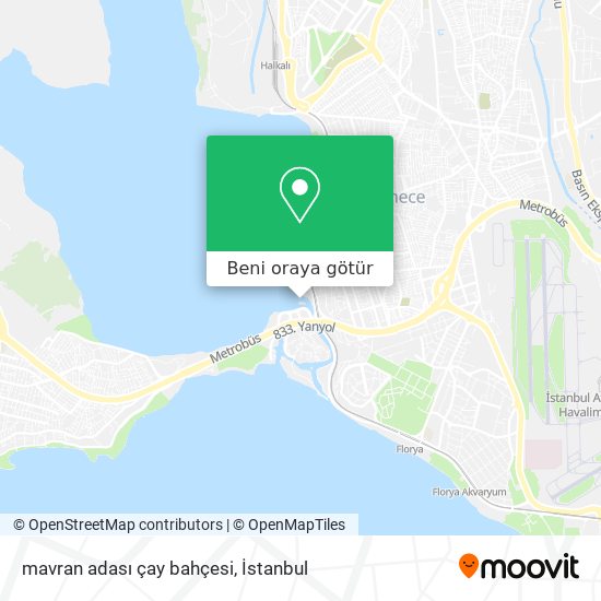 mavran adası çay bahçesi harita