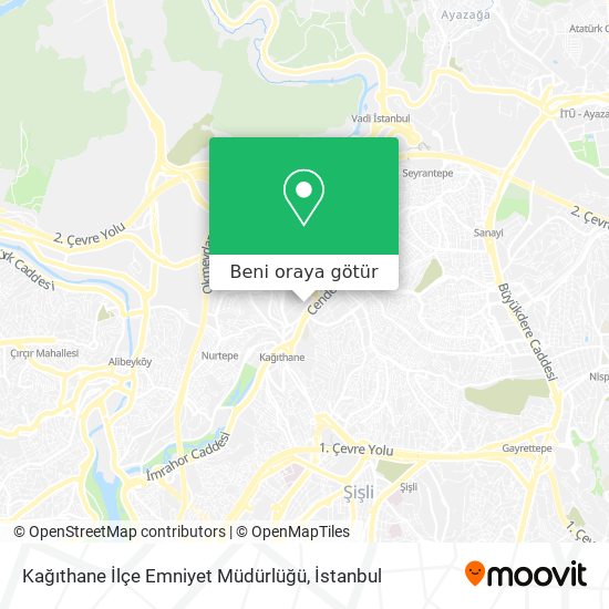 Kağıthane İlçe Emniyet Müdürlüğü harita