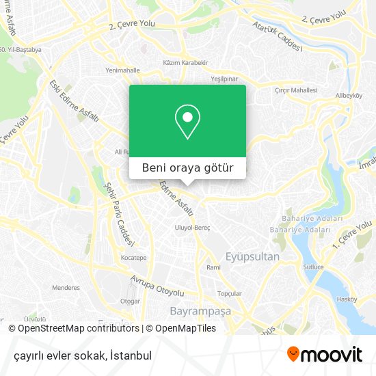 çayırlı evler sokak harita