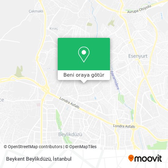 Beykent Beylikdüzü harita