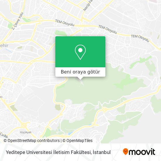 Yeditepe Universitesi İletisim Fakültesi harita