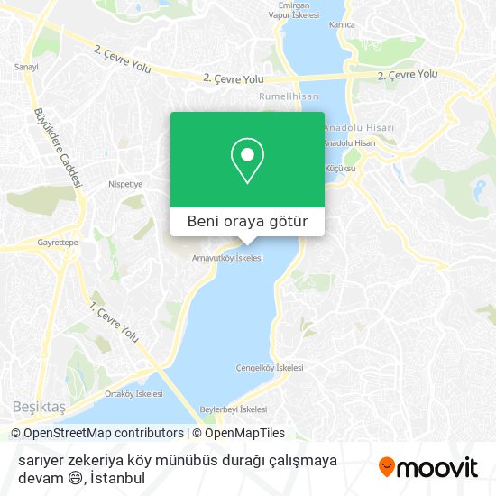 sarıyer zekeriya köy münübüs durağı çalışmaya devam 😄 harita