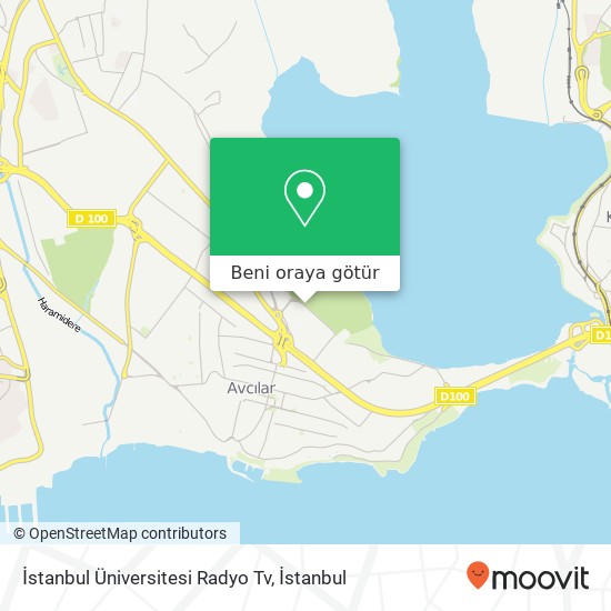 İstanbul Üniversitesi Radyo Tv harita