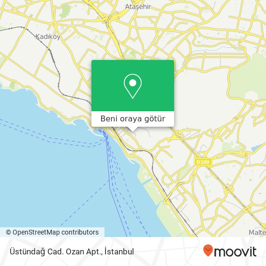 Üstündağ Cad. Ozan Apt. harita