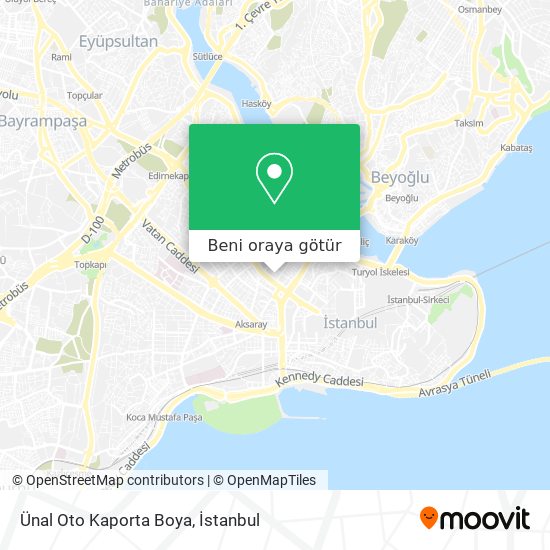 Ünal Oto Kaporta Boya harita