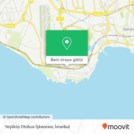 Yeşilköy Otobus İşkencesi harita