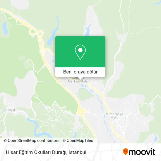 Hisar Eğitim Okulları Durağı harita
