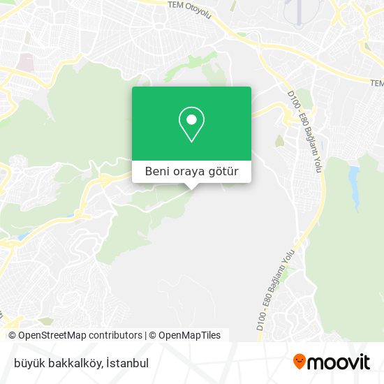 büyük bakkalköy harita