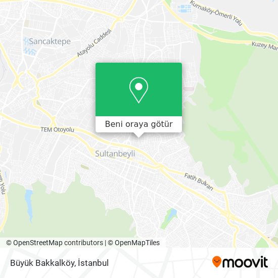 Büyük Bakkalköy harita