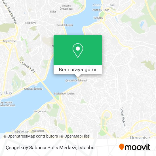 Çengelköy Sabancı Polis Merkezi harita