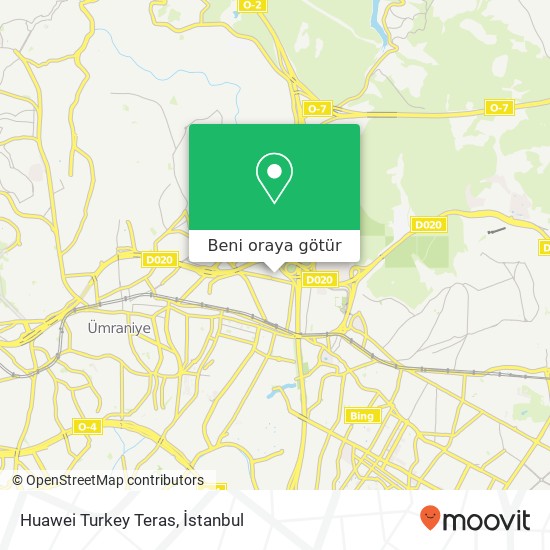 Huawei Turkey Teras harita