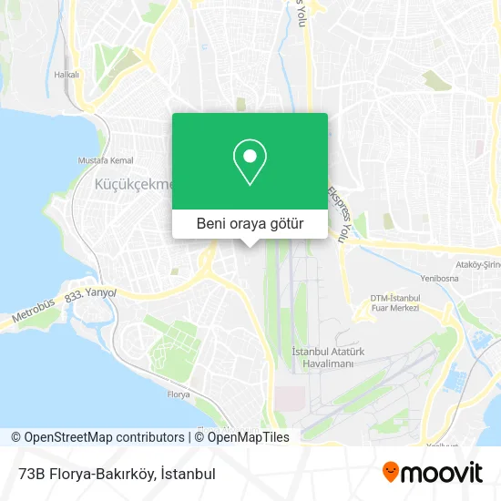 73B Florya-Bakırköy harita
