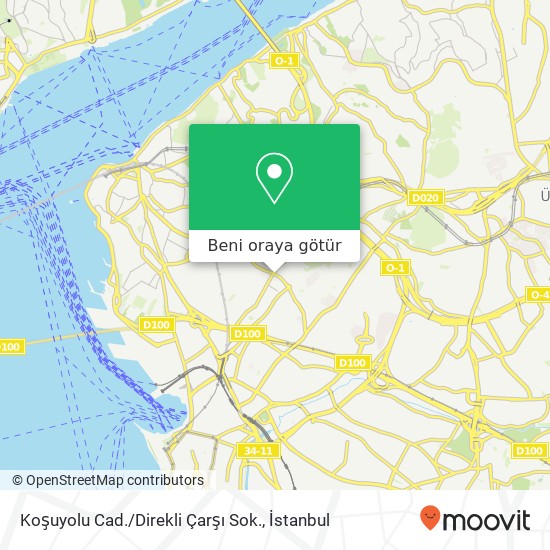 Koşuyolu Cad. / Direkli Çarşı Sok. harita