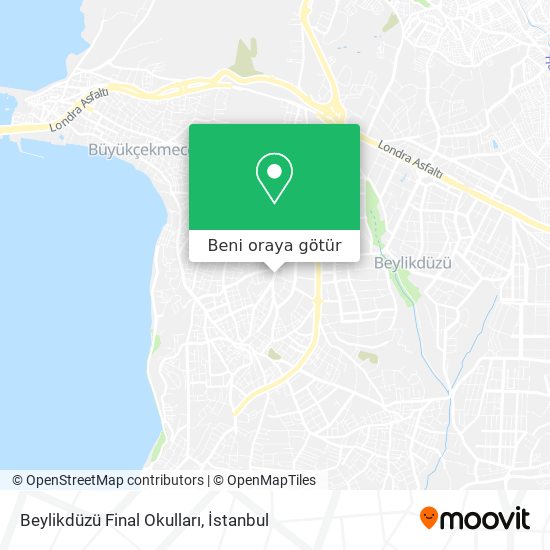 Beylikdüzü Final Okulları harita