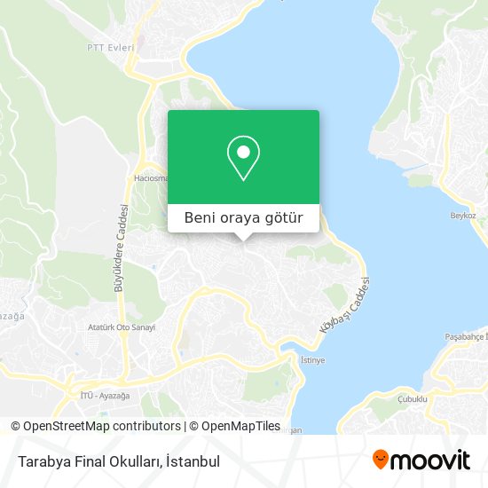 Tarabya Final Okulları harita