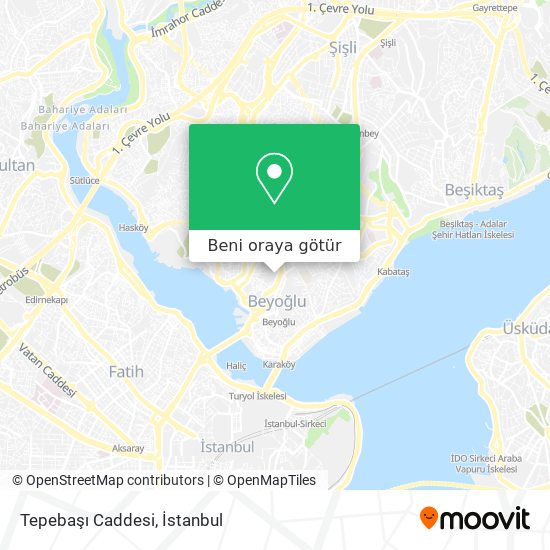 Tepebaşı Caddesi harita