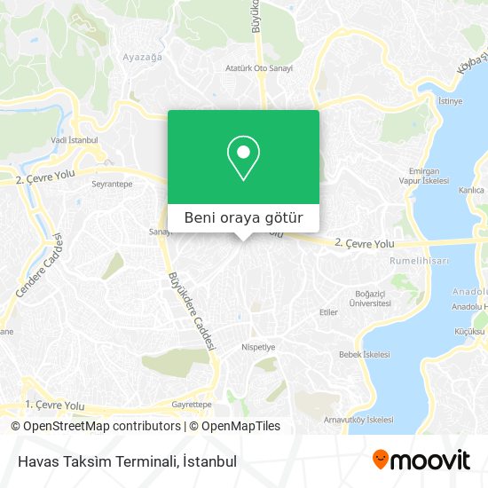 Havas Taksìm Terminali harita