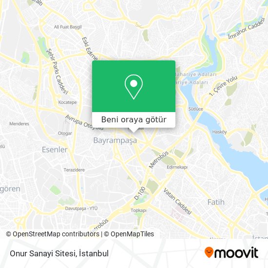 Onur Sanayi Sitesi harita