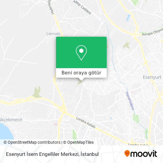 Esenyurt İsem Engelliler Merkezi harita