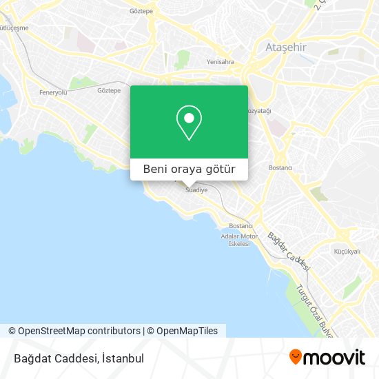 Bağdat Caddesi harita