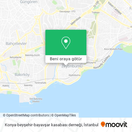 Konya-beyşehir-bayavşar kasabası derneği harita