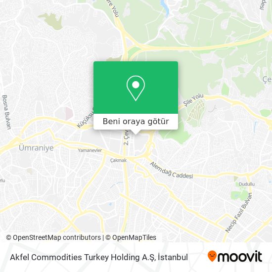 Akfel Commodities Turkey Holding A.Ş harita