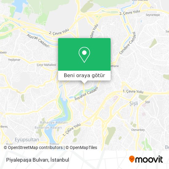 Piyalepaşa Bulvarı harita