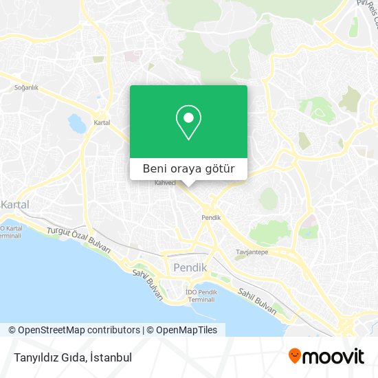 Tanyıldız Gıda harita