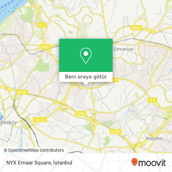 NYX Emaar Square harita
