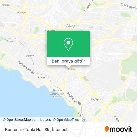 Bostanci - Tariki Has Sk. harita