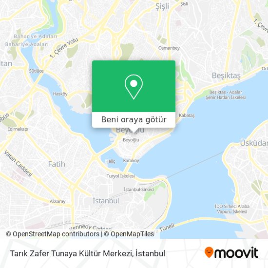 Tarık Zafer Tunaya Kültür Merkezi harita