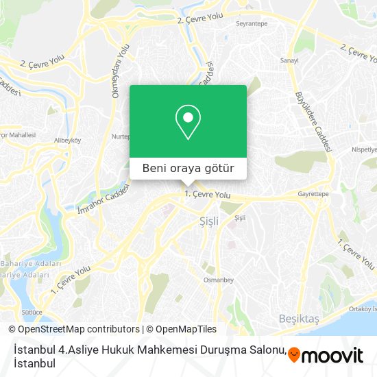 İstanbul 4.Asliye Hukuk Mahkemesi Duruşma Salonu harita