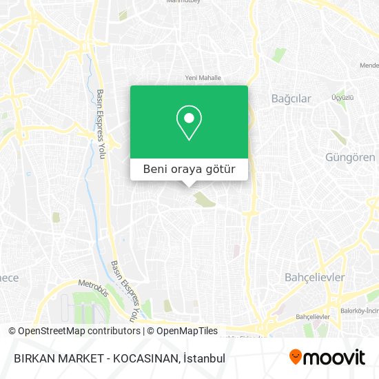 BIRKAN MARKET - KOCASINAN harita